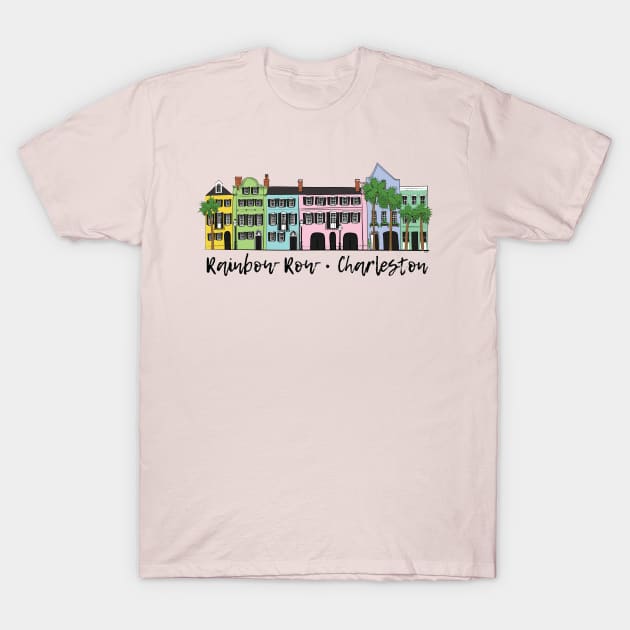 Rainbow Row T-Shirt by mcillustrator